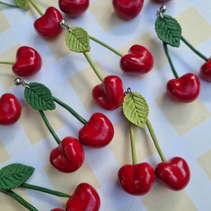 Cercei cirese, Bijuterii, Cercei, Cercei agatati, Confectionarea bijuteriilor, ARTYNOS