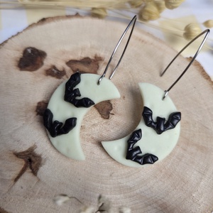 Cercei luna si lilieci, Bijuterii, Cercei, Cercei Hoops, Confectionarea bijuteriilor, ARTYNOS