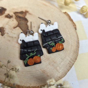 Cercei Halloween Snoopy - bijuterii - cercei - cercei hoops - Artynos.ro