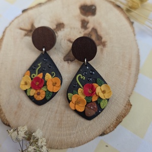 Cercei flori de toamna, Bijuterii, Cercei, Cercei Hoops, Confectionarea bijuteriilor, ARTYNOS