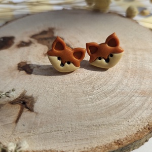 Cercei stud vulpe, Bijuterii, Cercei, Cercei din margele, Confectionarea bijuteriilor, ARTYNOS