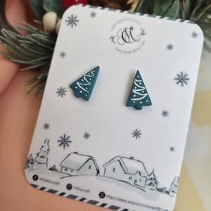 Cercei mini bradut, Craciun, Cadouri de Mos Craciun, Cadouri de Mos Craciun, Confectionarea bijuteriilor, ARTYNOS