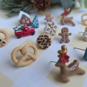 Cercei țintă cookies  - crăciun - cadouri de moș crăciun - cadouri de moș crăciun - Artynos.ro