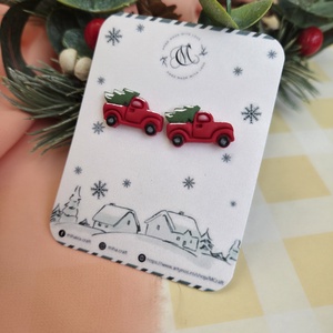 Cercei țintă mașinuță - crăciun - cadouri de moș crăciun - cadouri de moș crăciun - Artynos.ro