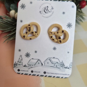 Cercei țintă covrig - crăciun - cadouri de moș crăciun - cadouri de moș crăciun - Artynos.ro