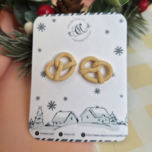 Cercei țintă covrig - crăciun - cadouri de moș crăciun - cadouri de moș crăciun - Artynos.ro