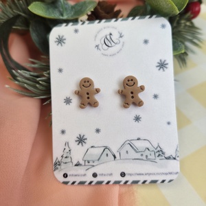 Cercei tinta omuleti de turta dulce, Craciun, Cadouri de Mos Craciun, Cadouri de Mos Craciun, Confectionarea bijuteriilor, ARTYNOS