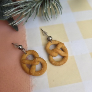 Cercei covrigi cu sare, Craciun, Cadouri de Mos Craciun, Cadouri de Mos Craciun, Confectionarea bijuteriilor, ARTYNOS