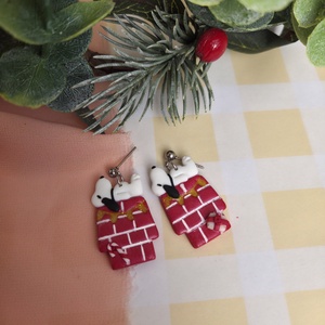 Cercei Xmas Snoopy, Craciun, Cadouri de Mos Craciun, Cadouri de Mos Craciun, Confectionarea bijuteriilor, ARTYNOS