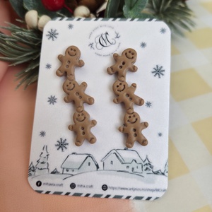 Cercei lungi omuleti de turta dulce, Craciun, Cadouri de Mos Craciun, Cadouri de Mos Craciun, Confectionarea bijuteriilor, ARTYNOS