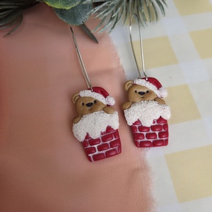 Cercei lungi ursuleti craciunei, Craciun, Cadouri de Mos Craciun, Cadouri de Mos Craciun, Confectionarea bijuteriilor, ARTYNOS