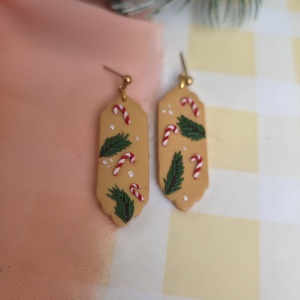 Cercei lungi cu pattern de Craciun, Craciun, Cadouri de Mos Craciun, Cadouri de Mos Craciun, Confectionarea bijuteriilor, ARTYNOS