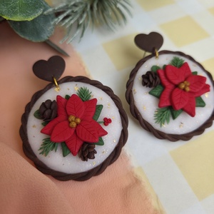 Cercei mari cu Crăciuniță - crăciun - cadouri de moș crăciun - cadouri de moș crăciun - Artynos.ro