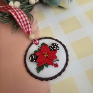 Decorațiunu pentru brad cu Crăciunița - crăciun - cadouri de moș crăciun - cadouri de moș crăciun - Artynos.ro