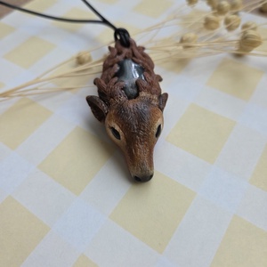 Colier cap de cerb - crăciun - cadouri de moș crăciun - cadouri de moș crăciun - Artynos.ro