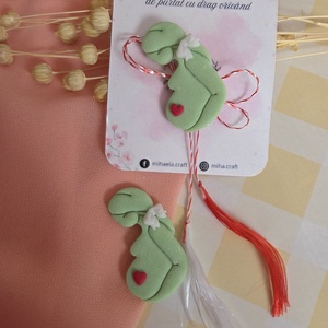 Broșă Mărțișor Graviduță - bijuterii - mărțișor - Artynos.ro