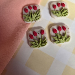 Broșă Mărțișor Lalele mici - bijuterii - mărțișor - Artynos.ro