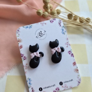 Cercei tinta pisica, Bijuterii, Cercei, Cercei cu figurine, Confectionarea bijuteriilor, ARTYNOS