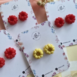 Cercei tinta zmeura, Bijuterii, Cercei, Cercei cu figurine, Confectionarea bijuteriilor, ARTYNOS