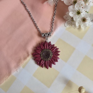 Colier cu floarea soarelui - bijuterii - coliere - pandative - Artynos.ro