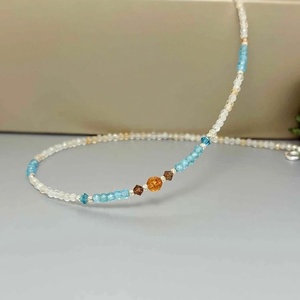 Colier citrin, apatit si cristale Preciosa - zodia scorpion, Bijuterii, Coliere, Coliere din pietre semipretioase, Altele, ARTYNOS