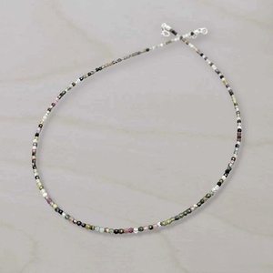 Colier turmalina multicolora fatetata. - bijuterii - coliere - coliere din pietre semiprețioase - Artynos.ro