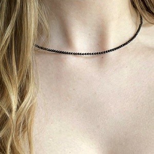 Colier turmalina neagra fatetata, Bijuterii, Coliere, Coliere din pietre semipretioase, Altele, ARTYNOS