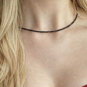 Colier turmalina neagra fatetata - Artynos.ro