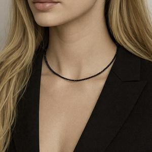 Colier turmalina neagra fatetata, Bijuterii, Coliere, Coliere din pietre semipretioase, Altele, ARTYNOS