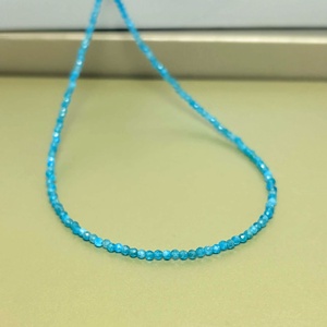 Colier minimalist din apatit fatetat - Ocean Whisper - bijuterii - coliere - coliere din pietre semiprețioase - Artynos.ro