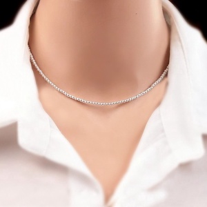Colier minimalist din hematit argintiu - Silver Echo - bijuterii - coliere - coliere din pietre semiprețioase - Artynos.ro