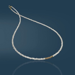 Colier cubic zirconia si aur filat de 14K - Diamond Dust - bijuterii - coliere - coliere din pietre semiprețioase - Artynos.ro