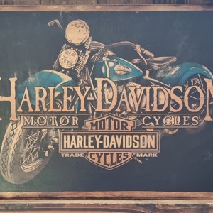 Harley Davidson imagine din lemn, Casa & Stil de viata, Accesorii pentru decorat casa, Picturi murale, Arta de perete din lemn, , ARTYNOS