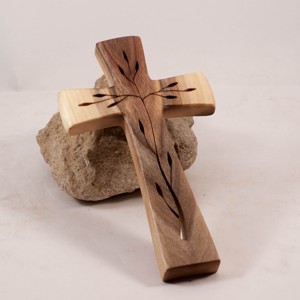 Cruce din lemn modelata, cruce de perete, , , ARTYNOS