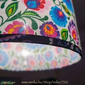 Floral Drum Lamp, Casa & Stil de viata, Lampi si corpuri de iluminat, Candelabru, Tesatura, ARTYNOS