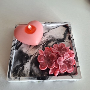 Tăviță pătrată handmade - casă & stil de viață - lumânări, parfumuri, arome - suport de lumânări - Artynos.ro