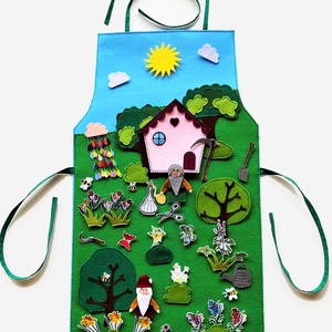 Șorț de poveste cu lalele tăcute  - Artynos.ro
