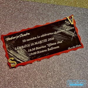 Invitații nuntă/botez, Accesorii nuntă, Invitații și felicitări de nuntă, Invitații nuntă, Arta de hârtie, ARTYNOS