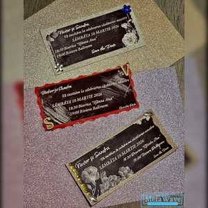 Invitații nuntă/botez - accesorii nuntă - invitații și felicitări de nuntă - invitații nuntă - Artynos.ro