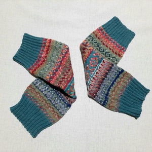 Jambiere Fair Isle, Îmbrăcăminte și modă, Pantofi, papuci, șosete, Încălzitor picioare, Altele, Jambiere tricotate manual in tehnica Fair Isle, fara cusatura (model cu schimb de culori), din fir ..., ARTYNOS