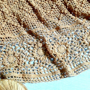 Fusta crosetata manual din bumbac Copper Summer, Imbracaminte si moda, Haine dama, Fusta dama, Crosetat, ARTYNOS