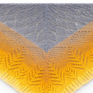 Șal tricotat manual din bumbac SUNVAWE - îmbrăcăminte și modă - eșarfe, pălării, fularuri - șaluri - Artynos.ro