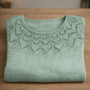 Top fără mâneci tricotat manual din bumbac Green Summer - îmbrăcăminte și modă - haine damă - tricou și top de damă - Artynos.ro