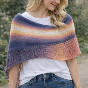 Șal tricotat manual din fir cu alpaca Stylish - îmbrăcăminte și modă - eșarfe, pălării, fularuri - șaluri - Artynos.ro