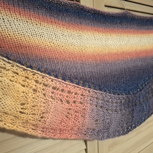 Șal tricotat manual din fir cu alpaca Stylish - îmbrăcăminte și modă - eșarfe, pălării, fularuri - șaluri - Artynos.ro