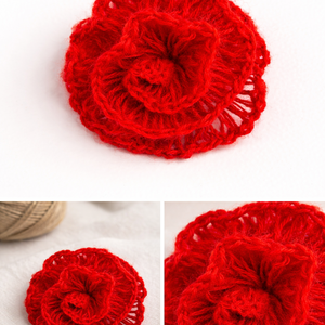 Brosa-Martisor crosetata manual Trandafir - Artynos.ro