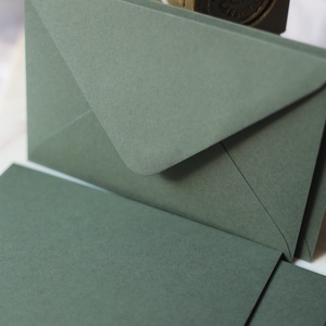 Fenyőzöld boríték - C6 - 25 db - accesorii nuntă - invitații și felicitări de nuntă - invitații nuntă - Artynos.ro