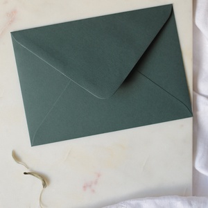 Sötétzöld boríték - C6 - 25 DB, Accesorii nunta, Invitatii si felicitari de nunta, Invitatii nunta, , ARTYNOS