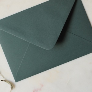 Sötétzöld boríték - C6 - 25 DB - accesorii nuntă - invitații și felicitări de nuntă - invitații nuntă - Artynos.ro
