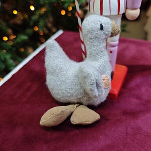 Jucărie decorativă gâscă vintage - crăciun - decorațiuni de crăciun de casă - figurine pentru pomul de crăciun - Artynos.ro